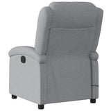 Fauteuil de massage inclinable Gris clair Tissu
