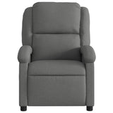 Fauteuil de massage inclinable Gris foncé Tissu