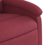 Fauteuil de massage inclinable Rouge bordeaux Tissu