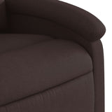 Fauteuil de massage inclinable Marron foncé Tissu