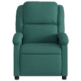 Fauteuil de massage inclinable Vert foncé Tissu