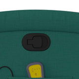 Fauteuil de massage inclinable Vert foncé Tissu