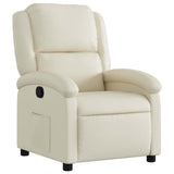 Fauteuil inclinable Crème Similicuir