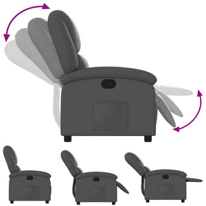 Fauteuil inclinable Gris Similicuir