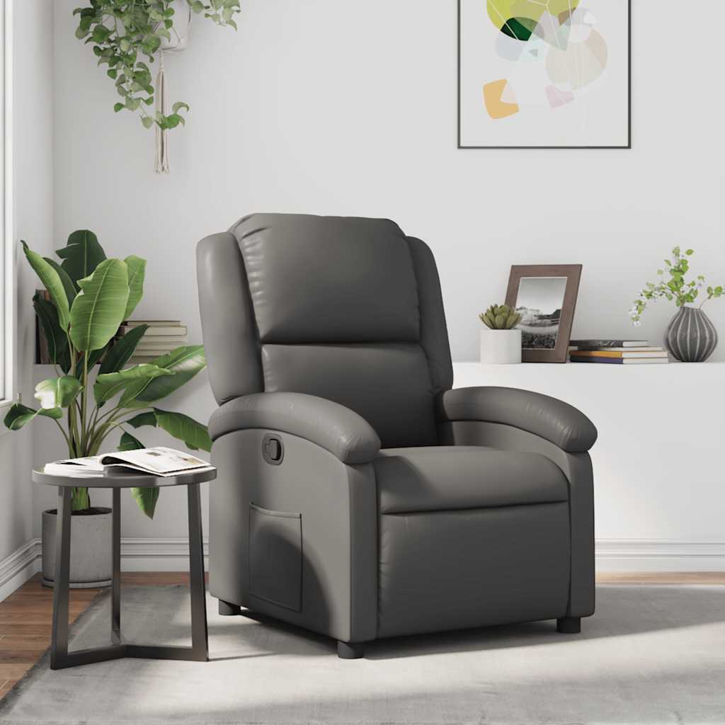 Fauteuil inclinable Gris Similicuir
