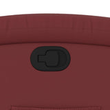 Fauteuil inclinable Rouge bordeaux Similicuir