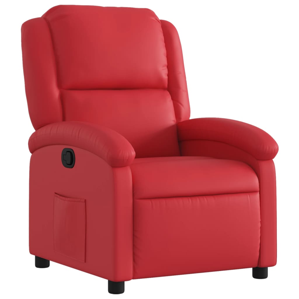 Fauteuil inclinable Rouge Similicuir