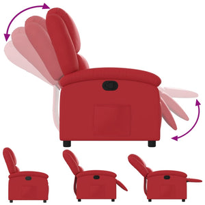 Fauteuil inclinable Rouge Similicuir