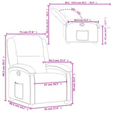 Fauteuil inclinable Rouge Similicuir