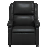 Fauteuil de massage inclinable Noir Similicuir