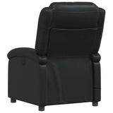 Fauteuil de massage inclinable Noir Similicuir