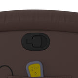 Fauteuil de massage inclinable Marron Similicuir