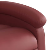 Fauteuil de massage inclinable Rouge bordeaux Similicuir