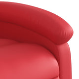 Fauteuil de massage inclinable rouge similicuir