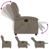 Fauteuil de massage inclinable Cappuccino Similicuir
