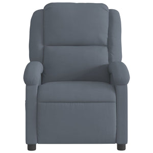 Fauteuil inclinable Gris foncé Velours