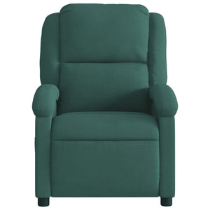 Fauteuil inclinable vert foncé velours