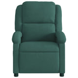 Fauteuil inclinable vert foncé velours