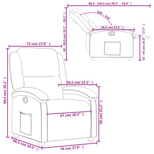 Fauteuil inclinable vert foncé velours