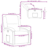 Fauteuil inclinable vert foncé velours