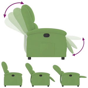 Fauteuil inclinable vert clair velours