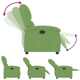 Fauteuil inclinable vert clair velours