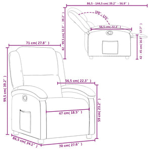 Fauteuil inclinable vert clair velours