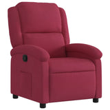 Fauteuil inclinable rouge bordeaux velours