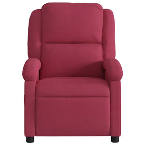 Fauteuil inclinable rouge bordeaux velours