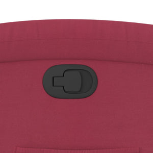 Fauteuil inclinable rouge bordeaux velours