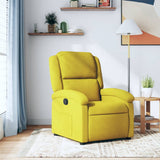 Fauteuil inclinable jaune velours