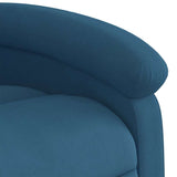 Fauteuil inclinable bleu velours