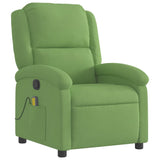 Fauteuil de massage inclinable vert clair velours