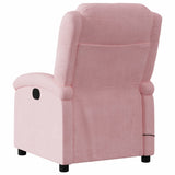 Fauteuil de massage inclinable rose velours