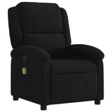 Fauteuil de massage inclinable noir velours
