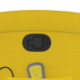Fauteuil de massage inclinable jaune velours