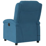 Fauteuil inclinable de massage bleu velours