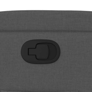 Fauteuil inclinable en tissu gris foncé
