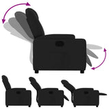 Fauteuil inclinable Noir Tissu