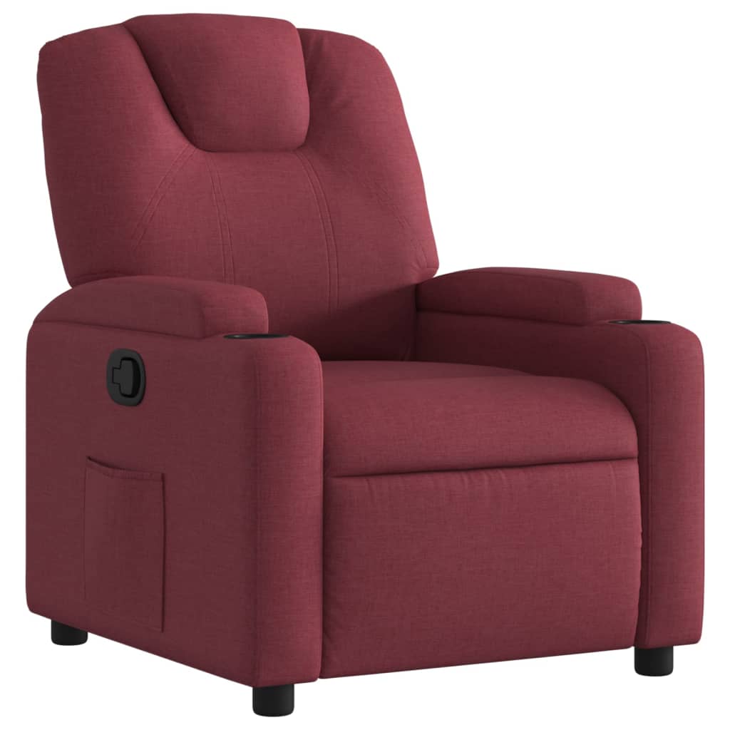 Fauteuil inclinable Rouge bordeaux Tissu