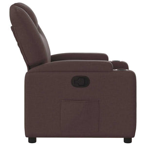 Fauteuil inclinable Marron foncé Tissu