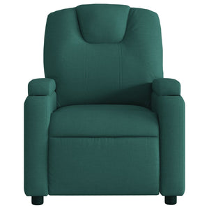 Fauteuil inclinable Vert foncé Tissu