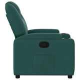 Fauteuil inclinable Vert foncé Tissu