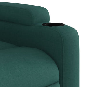 Fauteuil inclinable Vert foncé Tissu