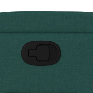 Fauteuil inclinable Vert foncé Tissu