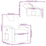 Fauteuil inclinable Vert foncé Tissu