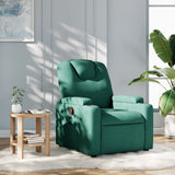 Fauteuil inclinable Vert foncé Tissu