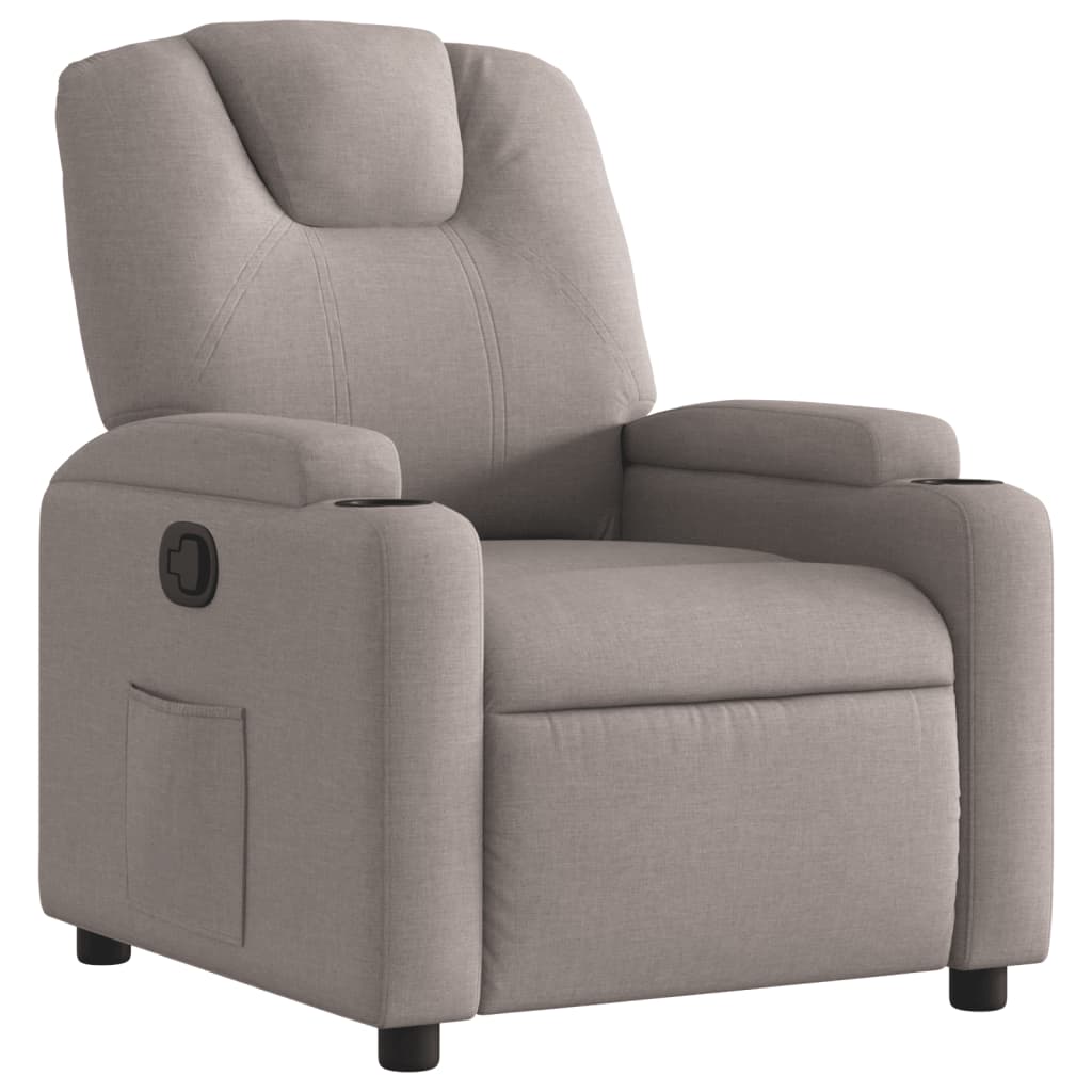 Fauteuil inclinable Taupe Tissu