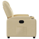 Fauteuil inclinable Crème Tissu