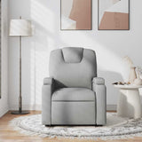 Fauteuil de massage inclinable Gris clair Tissu